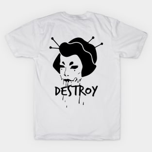 Destroy Geisha Zombie T-Shirt